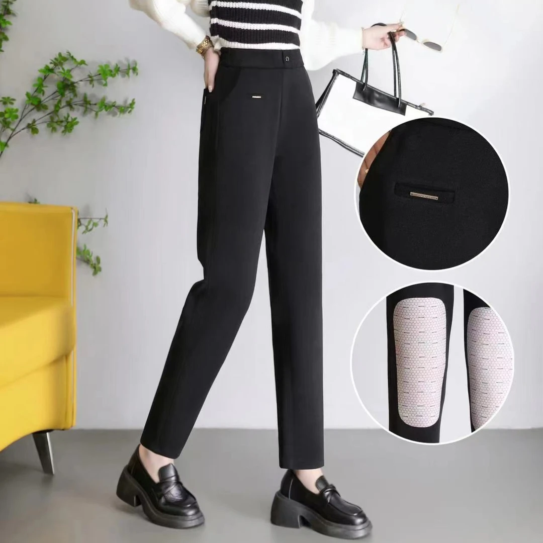 新款秋冬显瘦直筒防风裤