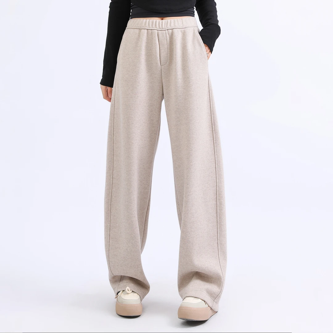 一条过冬 韩国原单【羊毛镰刀裤】秋冬加厚保暖抗寒直筒裤显瘦显高