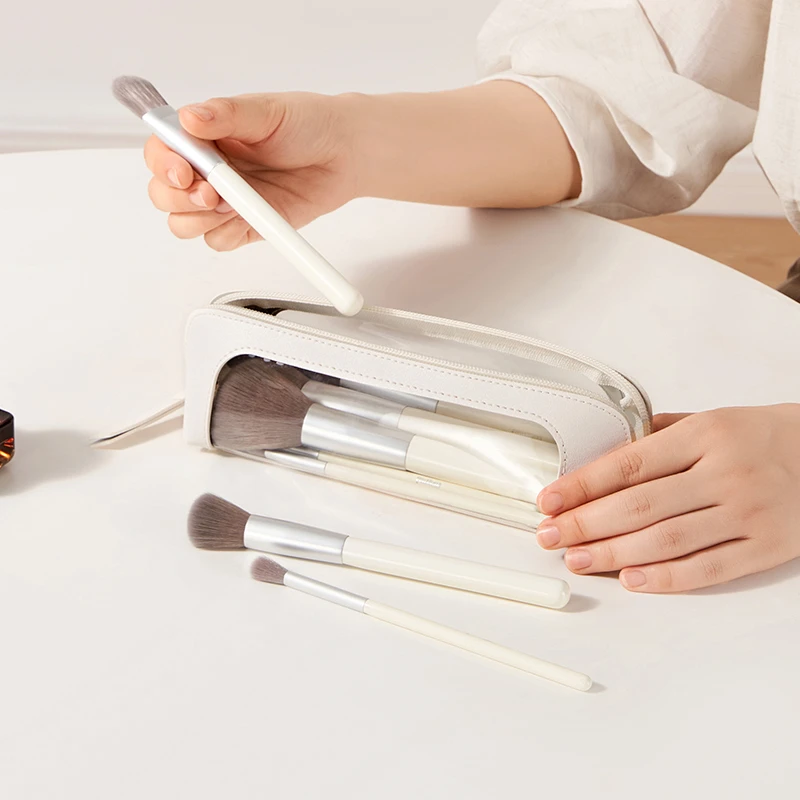 化妆刷收纳包2025新款旅行便携手拿透明化妆包大容量便携化妆包