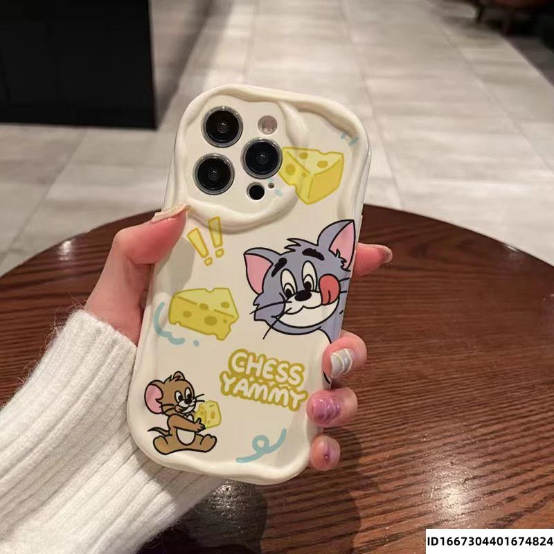 猫和老鼠苹果14promax/13奶油手机壳15Pro软华为荣耀OPPO小米VIVO