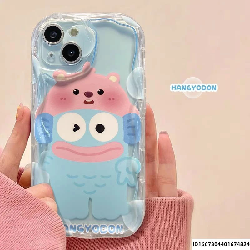 可爱丑萌鱼OPPOReno10手机壳新款9/8/7奶油5Pro网红A97全包软壳X6