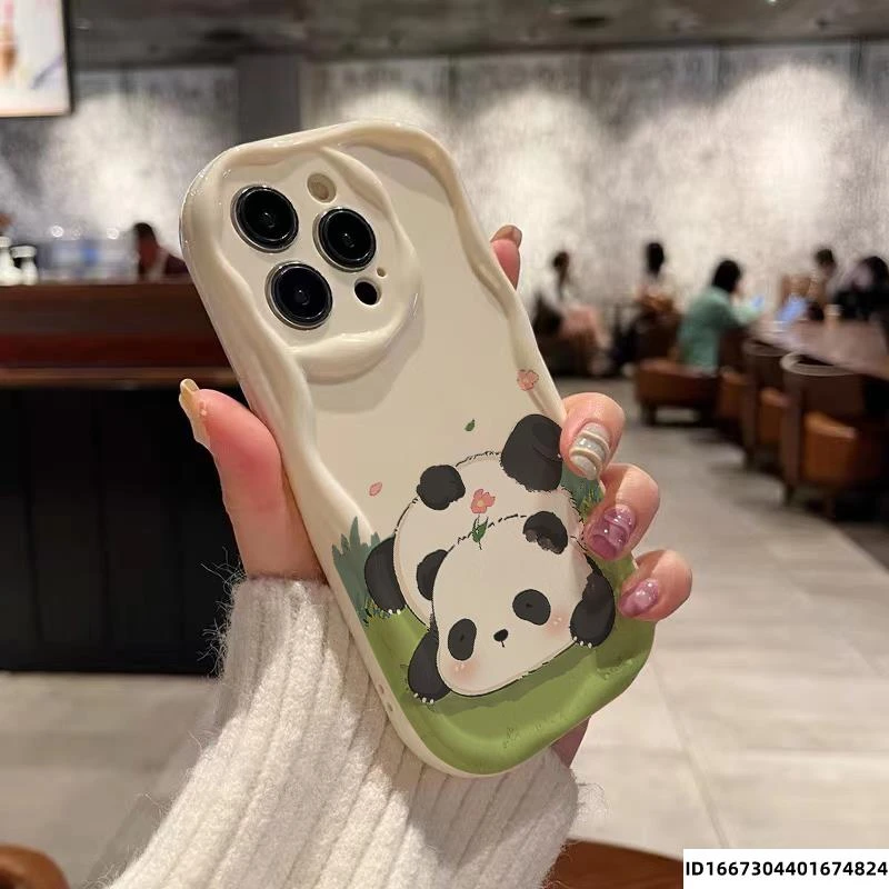 国潮熊猫苹果15Pro/14promax手机壳华为VIVO小米荣耀OPPO可爱X/XS