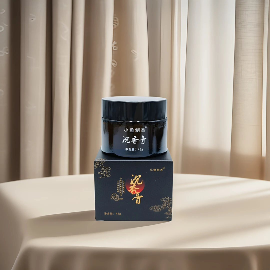小鱼制香沉香膏（无香型）天然防皱防裂润肤膏