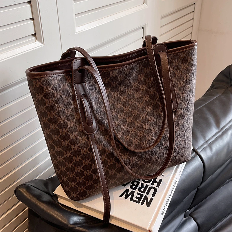 大容量包包女包2024新款时尚秋冬休闲单肩包高级感上课通勤托特包