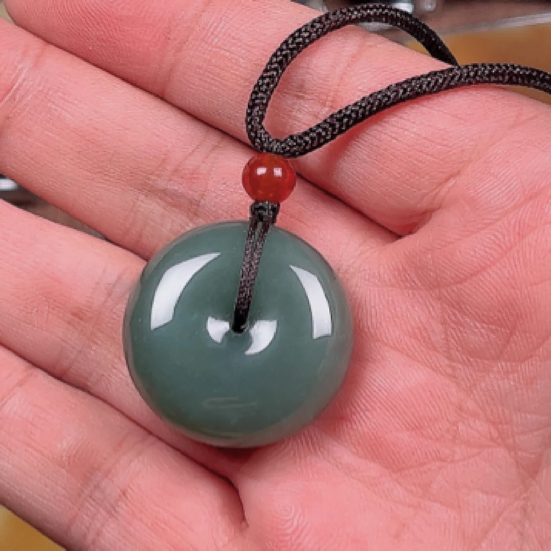 和田玉平安扣吊坠且末料项坠挂坠情侣天然玉石儿童玉佩多样性发货