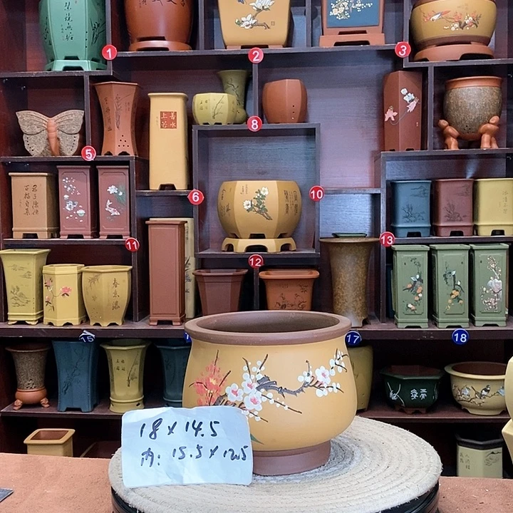 紫砂花盆紫砂花盆