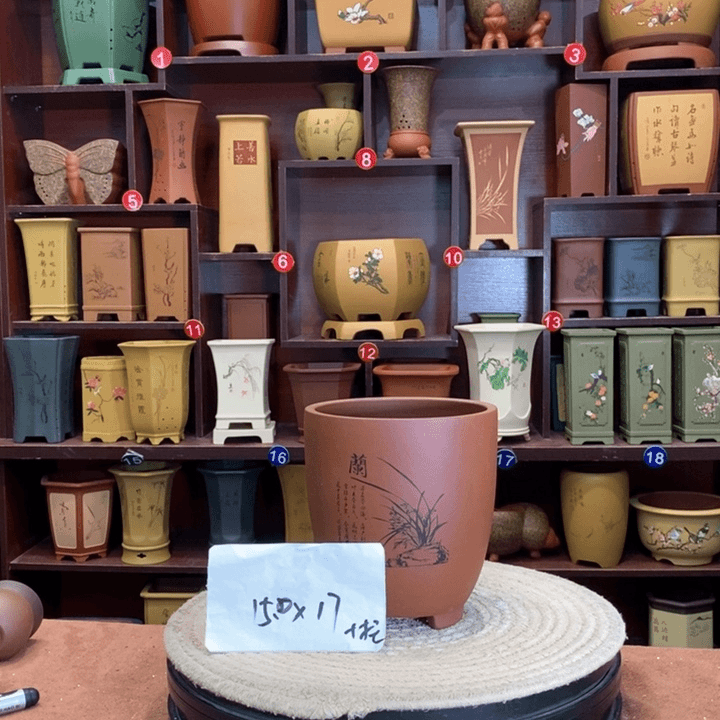 紫砂花盆紫砂花盆