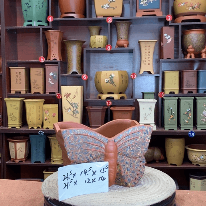 紫砂花盆紫砂花盆