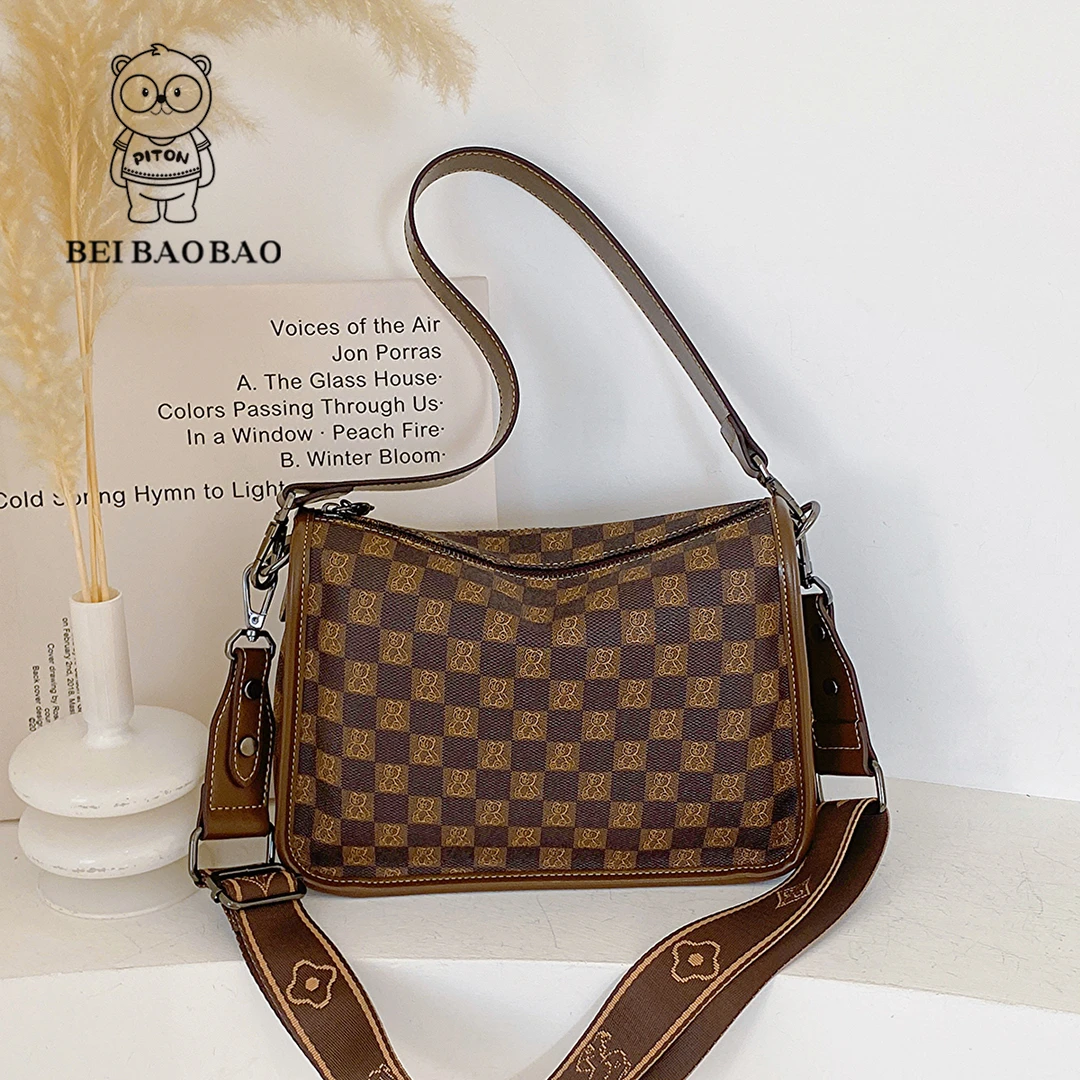 北包包复古洋气秋冬2024新百搭小众斜挎包休闲单肩包女包