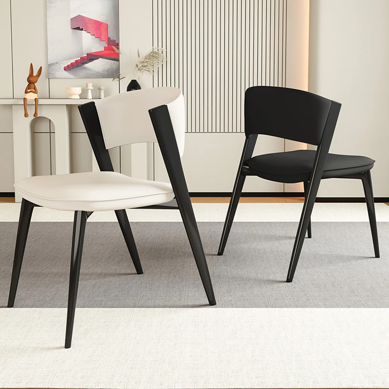 餐椅设计师家用样板房网红休闲靠背餐桌现代简约高档椅子餐桌椅