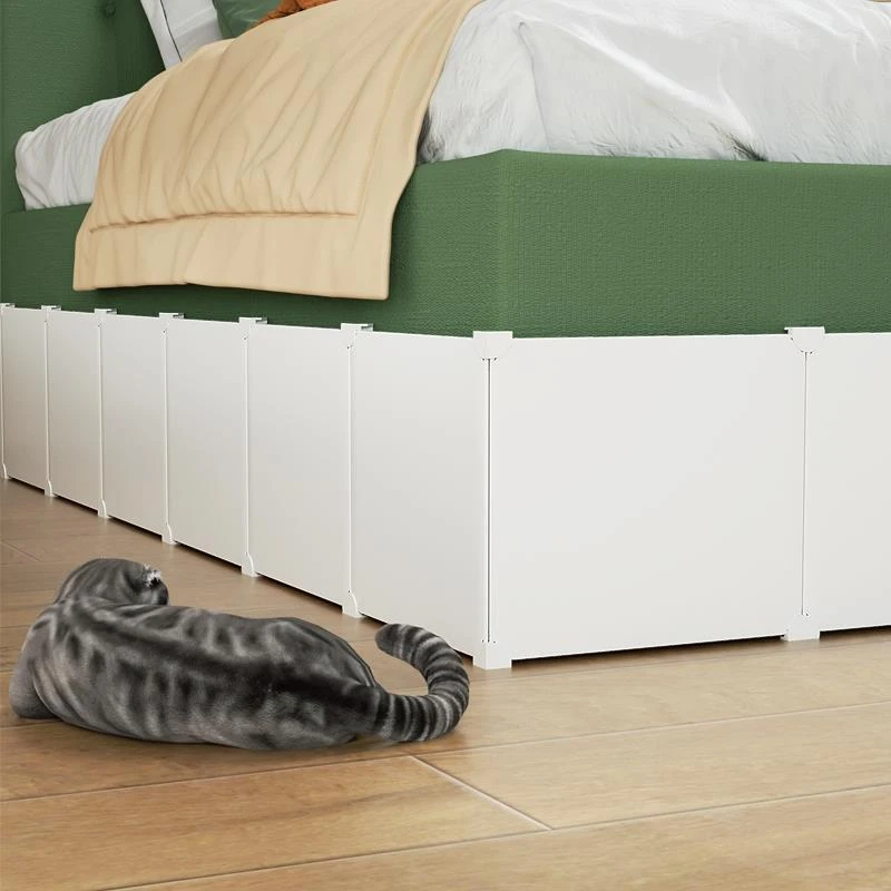 床底挡板防止猫咪钻进床下隔板沙发底部缝隙型围挡条封床底神器