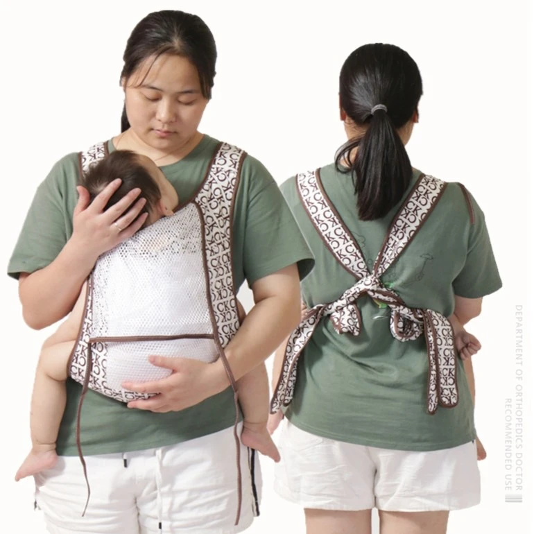 婴儿抱婴袋老式传统四爪布绑带广东前后两用前抱式小孩子童外出简