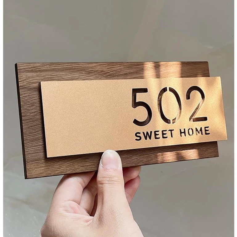 亚克力门牌号码牌家用高档高级感轻奢创意个性定订制标识牌酒店包
