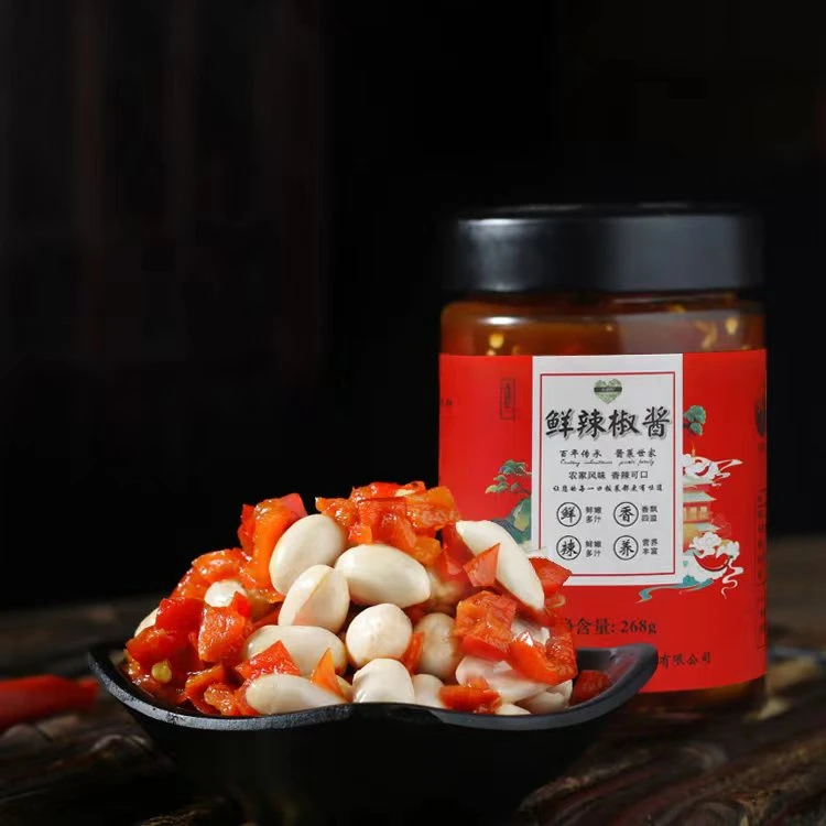 农家传统辣椒酱超特辣下饭菜瓶装蒜蓉青红剁椒香辣拌饭酱河南特产