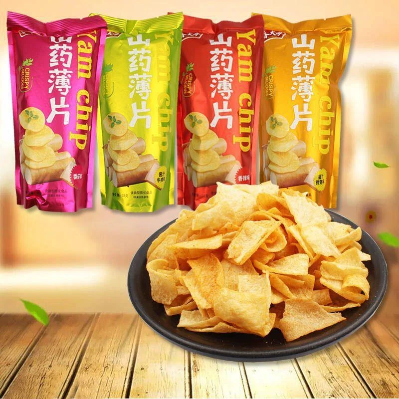 春大哥山药薄片脆片香辣番茄牛肉烤翅味碳水片校园休闲膨化小零食