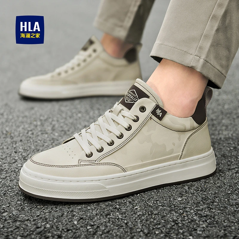 HLA/海澜之家男士秋季运动时尚百搭潮鞋春季高帮潮流休闲鞋子599