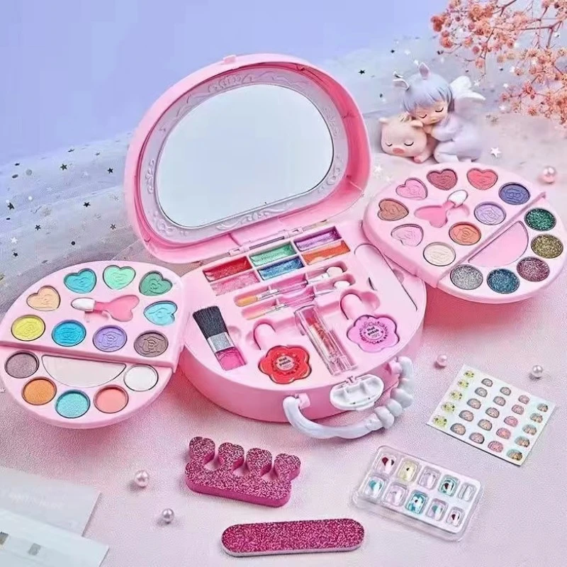 儿童化妆品套装健康女孩生日礼物女童玩具小公主彩妆盒画化妆专用
