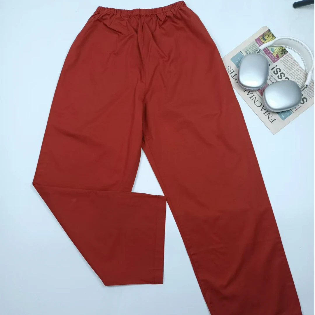 美式休闲弹力腰围速干宽松直筒裤纯色百搭休闲阔腿裤8816(C11-16)