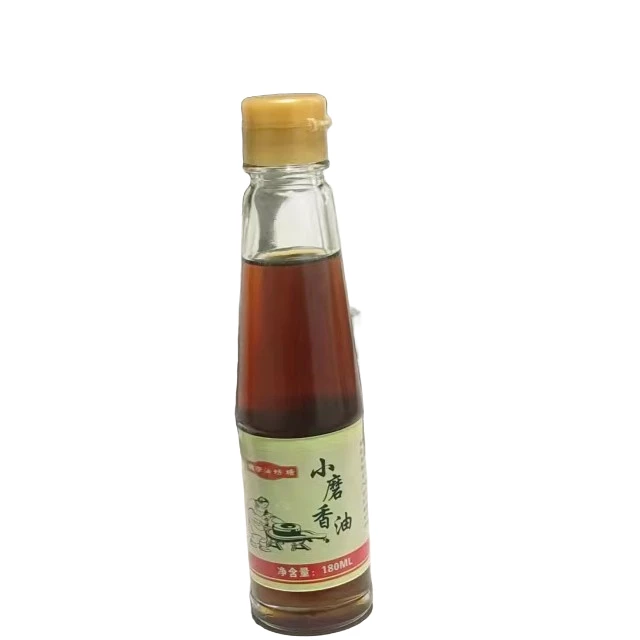 纯正小磨芝麻油凉拌火锅煲汤食用油1瓶180ML小瓶装香油零添加工艺