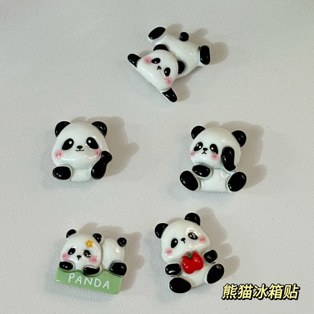 熊猫磁性冰箱贴可爱立体磁吸装饰旅游纪念品礼物创意卡通磁力贴