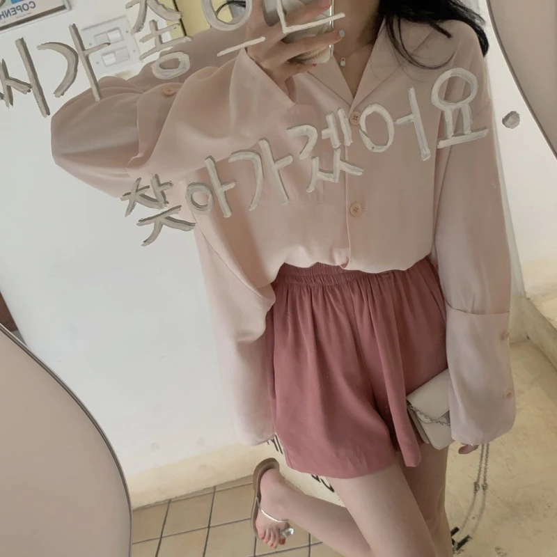 FF BLUE 渐变色穿搭get 粉嫩防晒衬衫女背后开叉慵懒时髦上衣