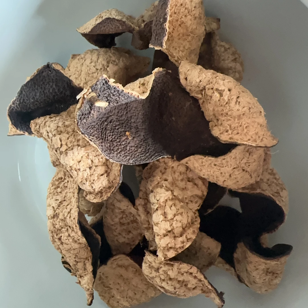 【2018年东甲老树圈枝大红】八年树,两刀开,皮相好东甲新会陈皮