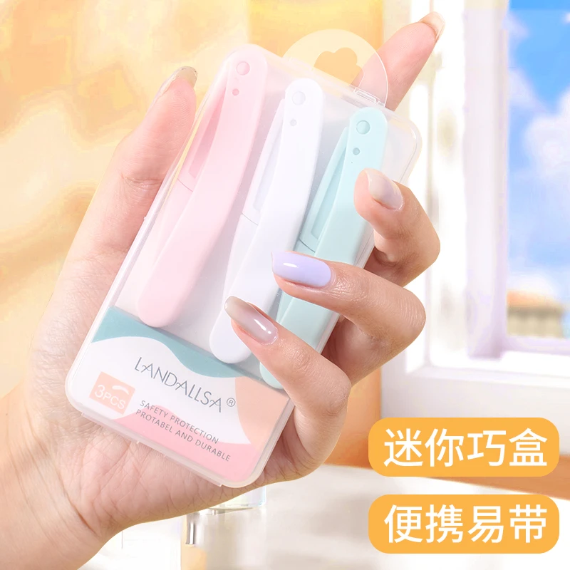 【3支装】折叠修眉刀安全型刮眉刀女初学者微距刀片修眉毛套装