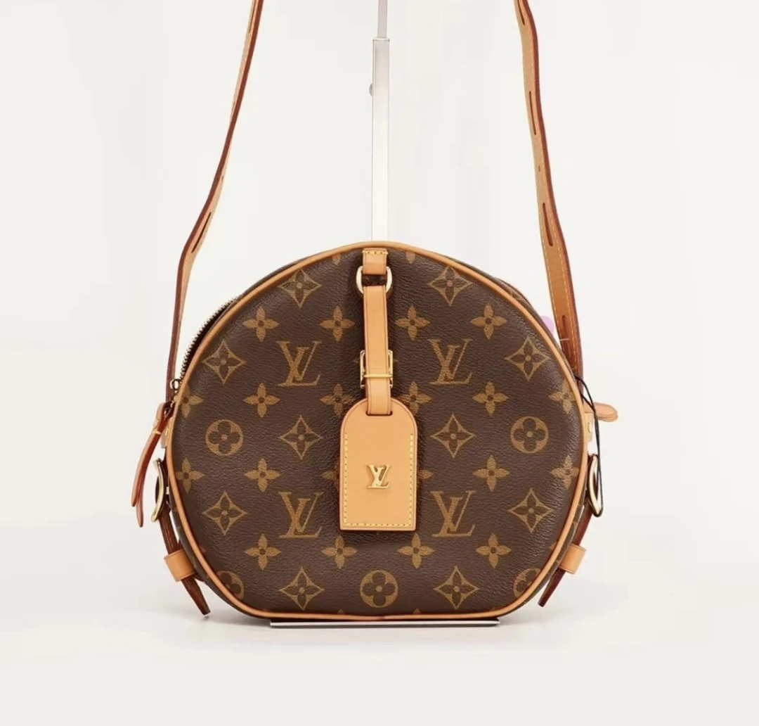 95新 LouisVuitton/路易威登 97新大圆饼包斜挎包-K129