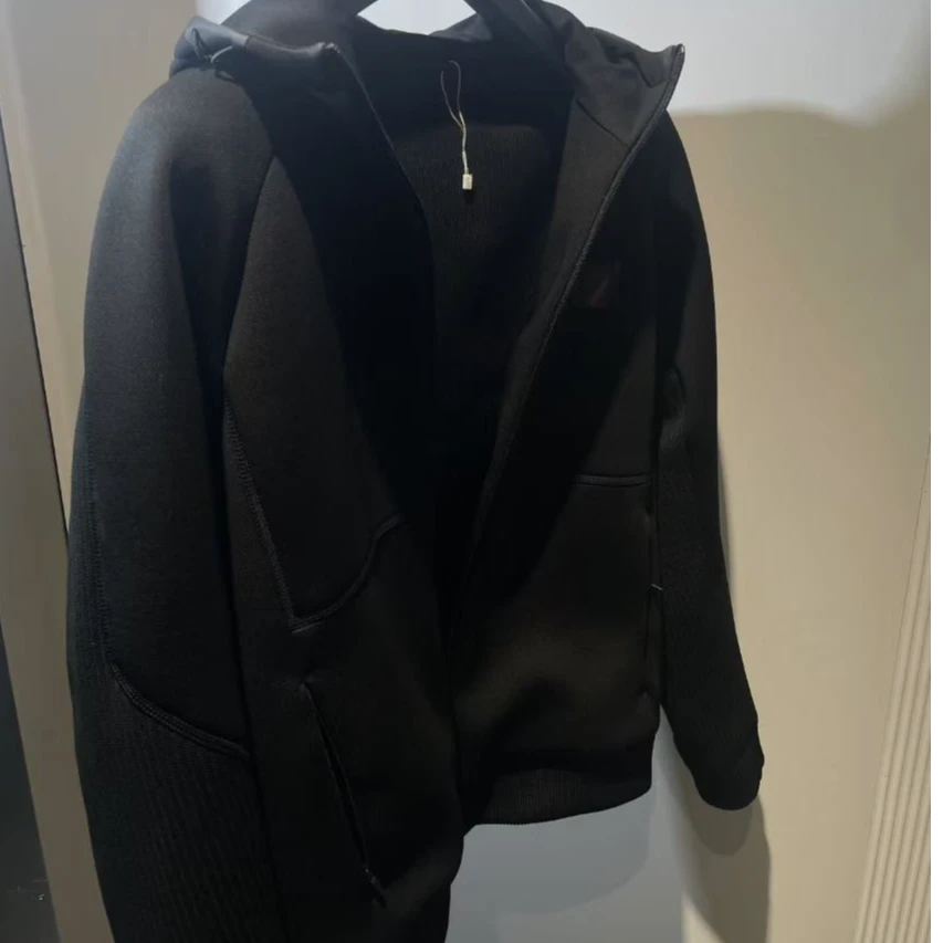 男装 硬货秋冬男士舒适时尚潮流休闲黑色连帽夹克25-63