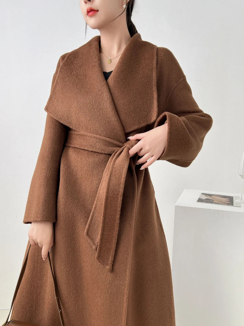 轻奢气质时尚中长款毛呢秋冬大衣（230-350)