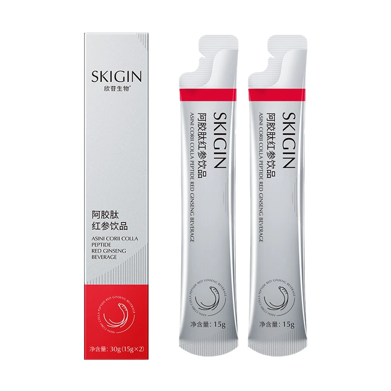【尝鲜装】巨子生物SKIGIN/欣苷阿胶肽红参饮液严选皂苷高丽15g*2条