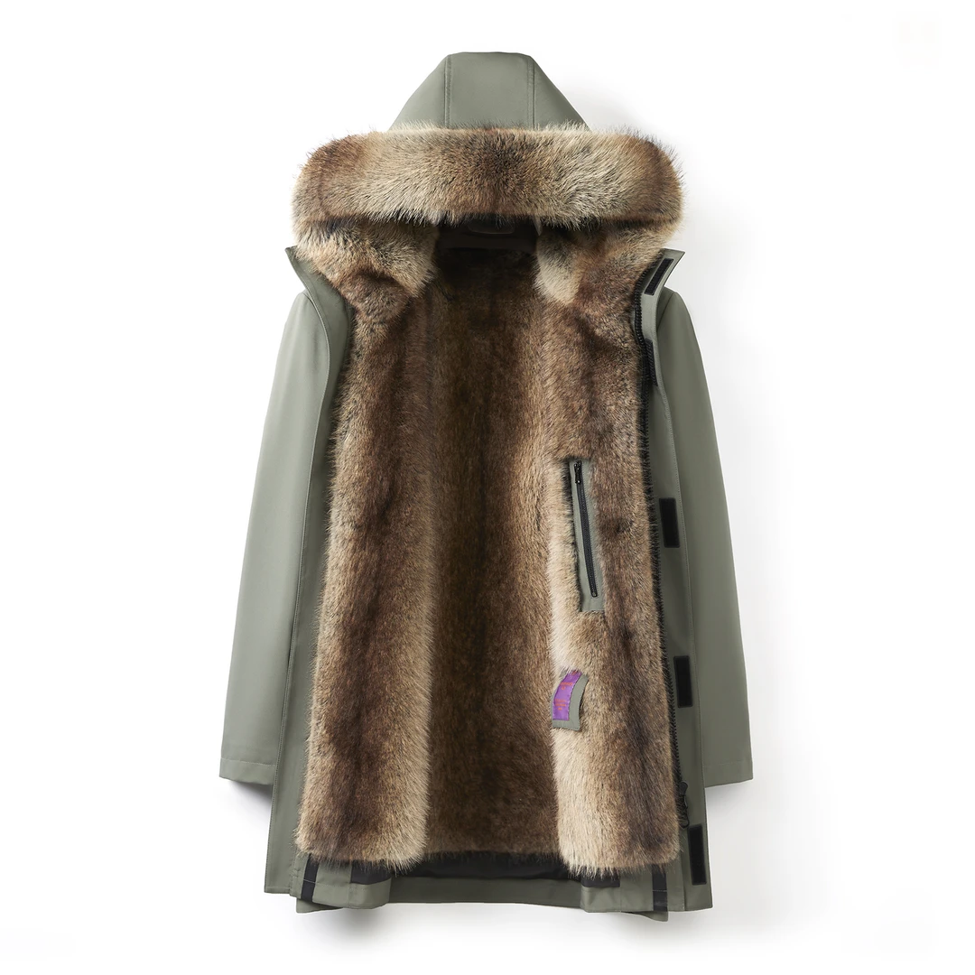 【杰哥严选】海宁新款秋冬季休闲男士派克服男士外套-PK6606-C