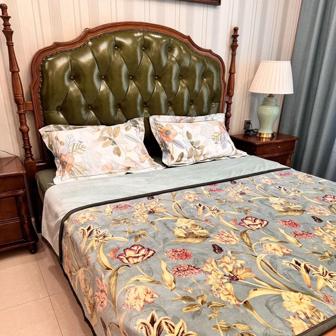 【岩姐专属】双面复古沙发毯/床盖毯装饰艺术披风毯毛毯