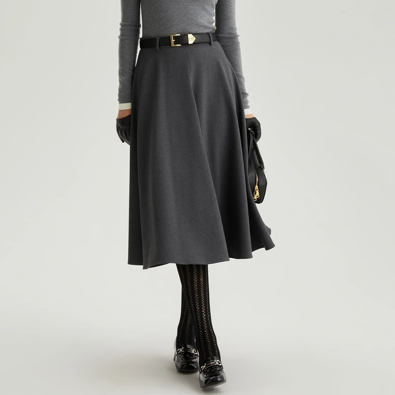 OBEG欧碧倩腰带百褶裙10464030