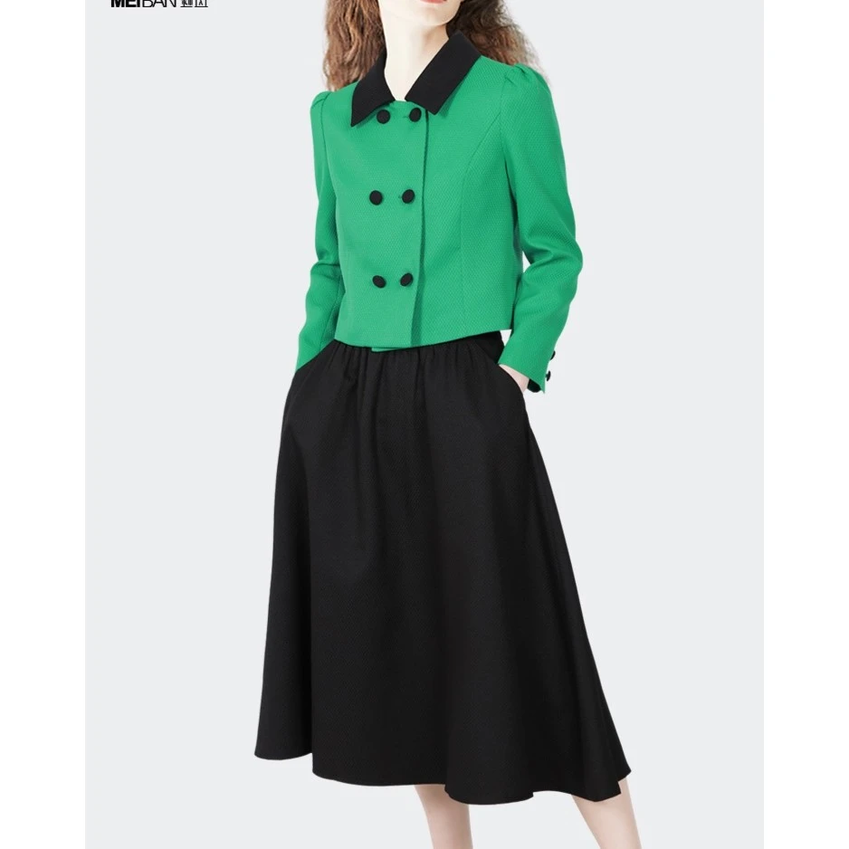 G738小香风套装女春秋季2023新款气质小个子两件套裙装23A8193