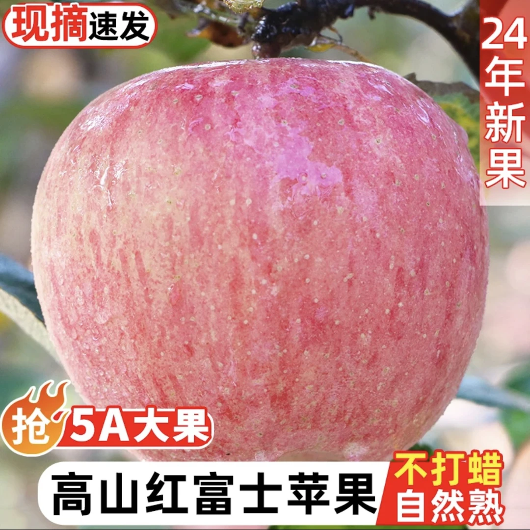【脆甜冰糖心】陕西红富士脆甜多汁现摘2024当季孕妇高原苹果5/9斤