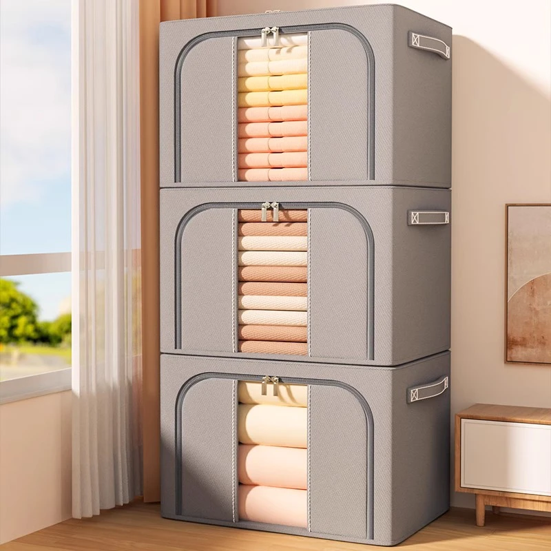 衣服收纳箱整理箱家用 布艺衣柜装衣物折叠筐袋 大容量储物箱神器