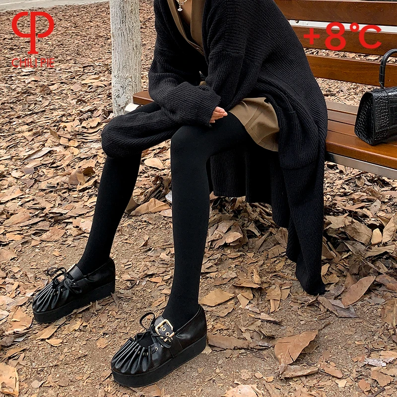 Chili pie  煦系+8°C热热裤 发热加绒打底连裤袜 连裤打底袜 N