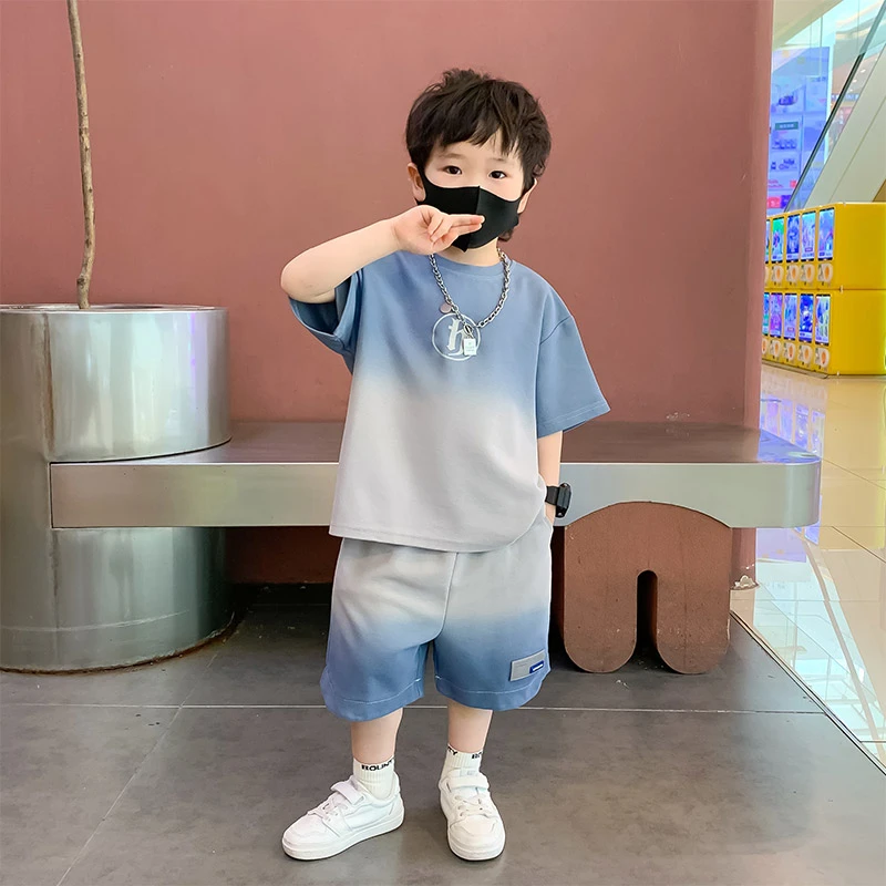 男童夏装套装痞帅气夏款时髦2024新款中大儿童装夏季男孩运动潮酷