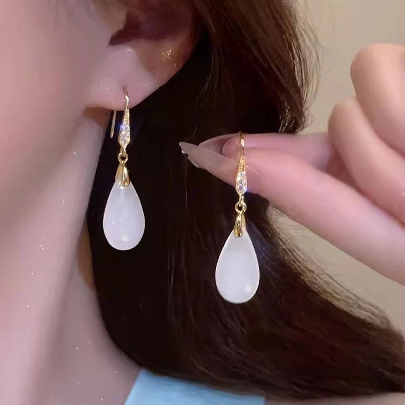 新中式复古旗袍耳环新款爆款高级感方脸圆耳坠国风汉服耳饰女4155