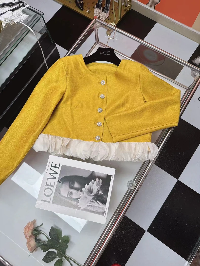 小香风名媛气质休闲外套女设计感拼接显瘦百搭上衣