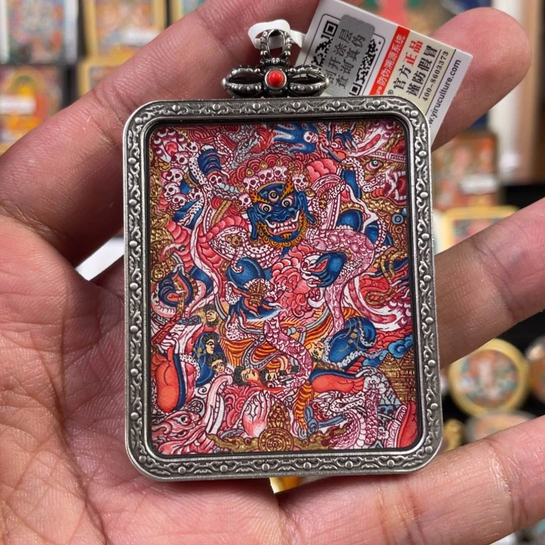 吊坠拿****喽亮亮热贡唐卡……呼噜手绘
