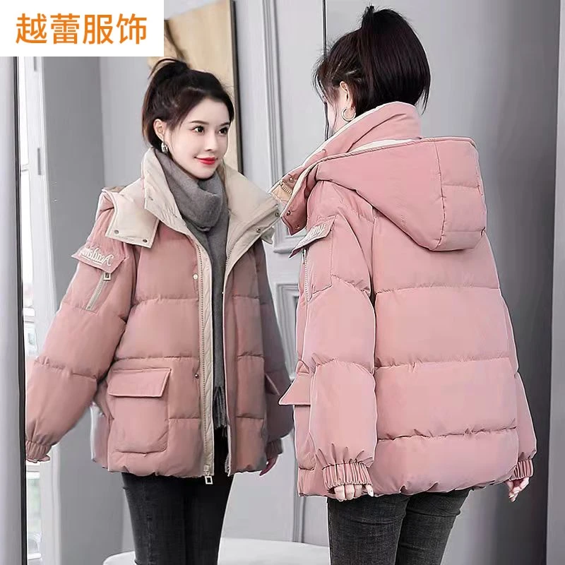 羽绒棉服女冬装2022年新款韩系ins棉衣短款棉袄加厚面包服外套潮