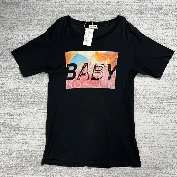 【saint laurent】slp baby短袖 M 橙色非常新