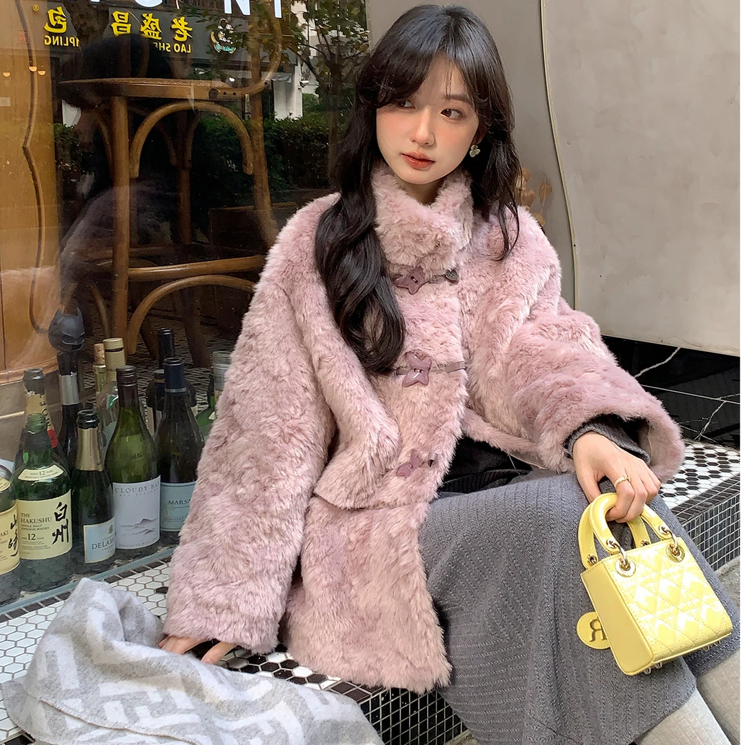 花栗鼠小姐  牛乳蝴蝶酥 甜美厚实~火焰复合皮毛一体