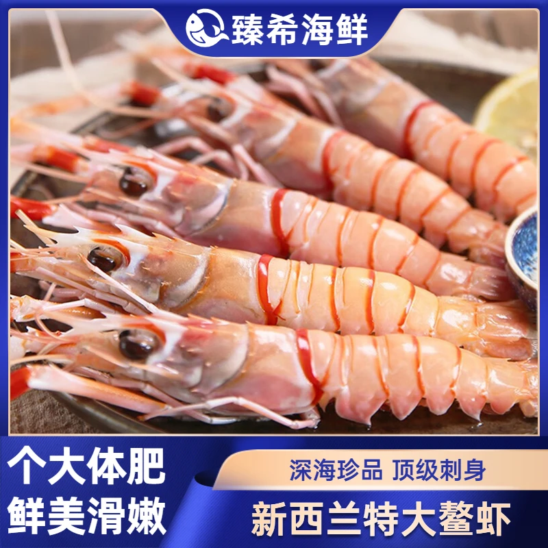 新西兰鳌虾 南极深海小龙虾scampi斯干比虾01234号特大海螯虾刺身