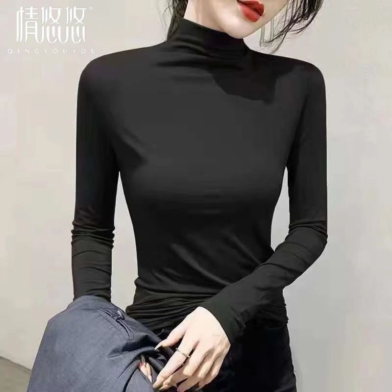门店269!面膜衣75d高弹力养肤面膜打底衫 抓绒衣3178-01