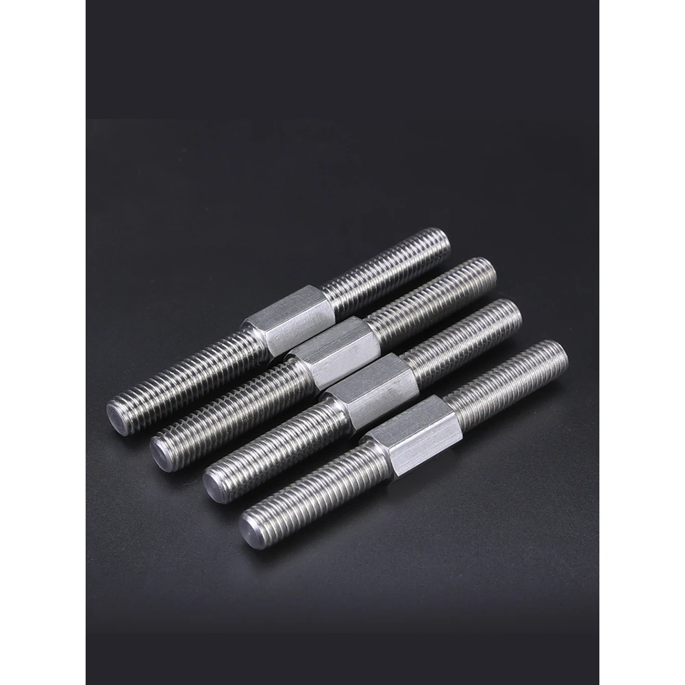 金超不锈钢双头螺栓正反牙螺丝双头螺杆螺柱牙棒丝杆内外六角定做