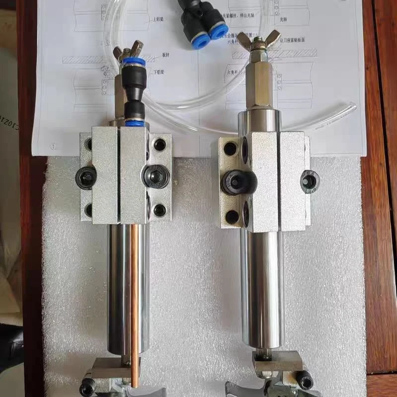 新式机子母刮刀平刮装置平铲刀浮动平刮封边机改装柔性刮丝