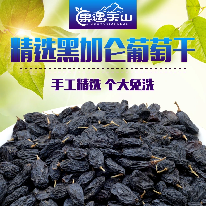 新疆特产吐鲁番黑加仑葡萄干250克装办公室零食葡萄干